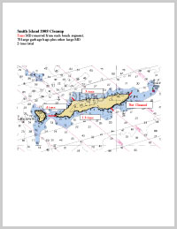 2008 Smith Island Cleanup Chart